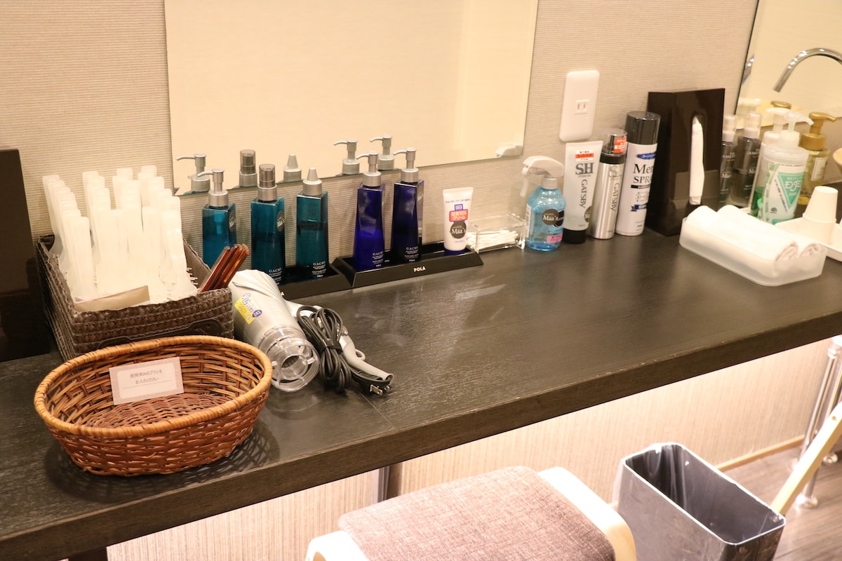 男性用パウダールーム｜フレックスタイム mini HOTEL Fukushima（ミニホテル福島）