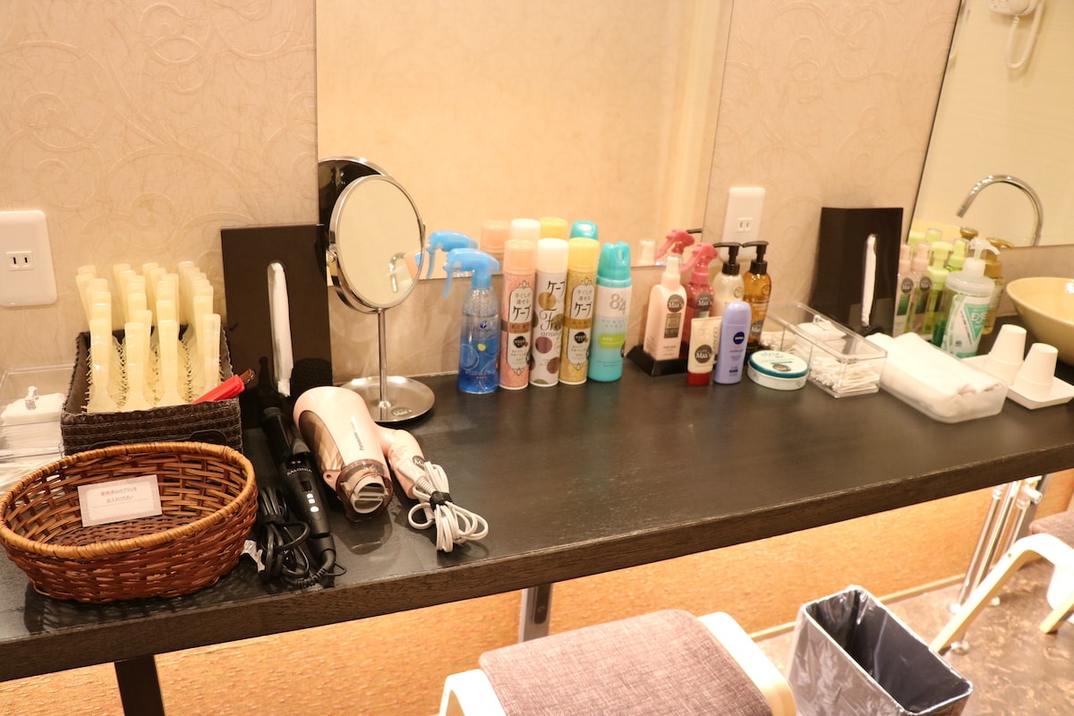 女性専用パウダールーム|フレックスタイム mini HOTEL Fukushima(ミニホテル福島)